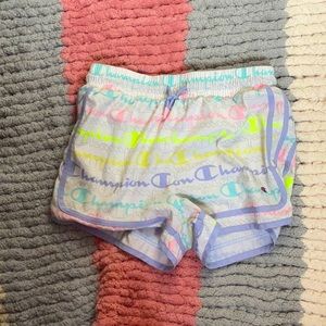 Champion Pastel Multi Color Athletic shorts. Kids 14/16.